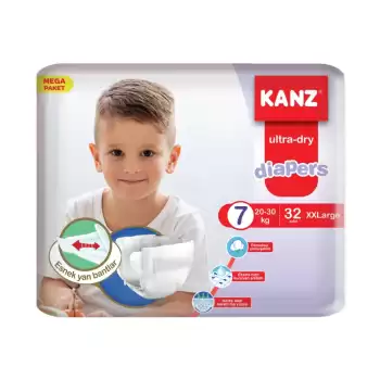 Kanz 7 Numara Bebek Bezi Belbantlı 32li