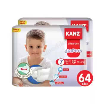 Kanz 7 Numara Bebek Bezi Belbantlı 64lü