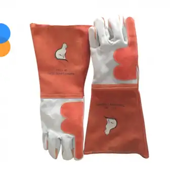 Kedi Tutma & Yakalama Eldiveni (Koruma Veteriner Eldiveni) - TGC -40 Model - Çift - Turuncu