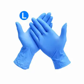 Mavi Muayene Nitril Eldiven Pudrasız Large (L) 100lü Kutu