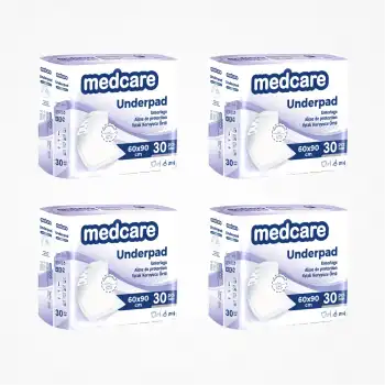Medcare Yatak Koruyucu 60cm x 90cm 30 lu Paket x 4 Paket (120 Adet)