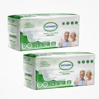 Medibox Yetişkin Bel Bantlı Hasta Bezi (L) Large | 60 Adet
