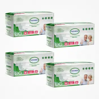 Medibox Yetişkin Bel Bantlı Hasta Bezi (M) Medium | 120 Adet