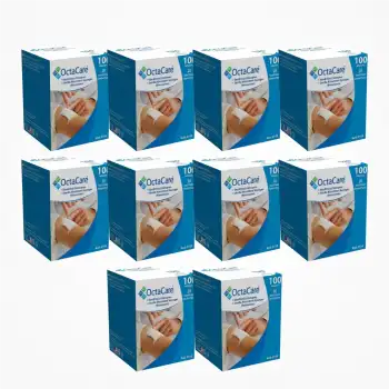 Octacare Emici Gazlı Kompres (Nonwoven) Steril 7,5cm x 7,5cm 100lü Kutu x 10 Kutu