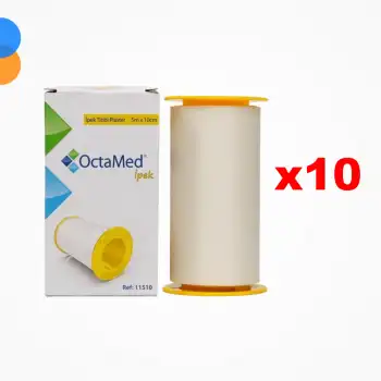 Octacare İpek Flaster 10cm x 5m - 10 Adet