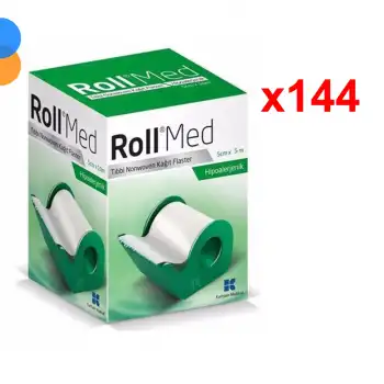 Roll Med Tıbbi Nonwoven Kağıt Flaster 5cm x 5m (Kesicili) - 144 Adet