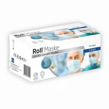 Roll Steril Maske Lastikli (3 Katlı) 50li Kutu - 1 Kutu