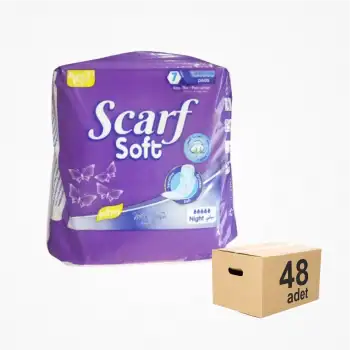 Scarf Soft Gece Pedi Ultra İnce 7li Paket x 48 Paket (336 Adet)