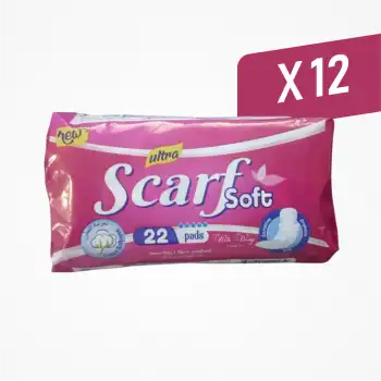 Scarf Soft Hijyen Günlük Pedi 22li Paket x 12 Paket (264 Adet)