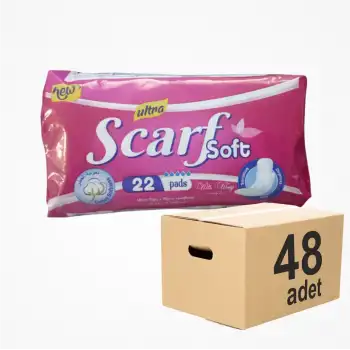 Scarf Soft Hijyen Günlük Pedi 22li Paket x 48 Paket (1056 Adet)