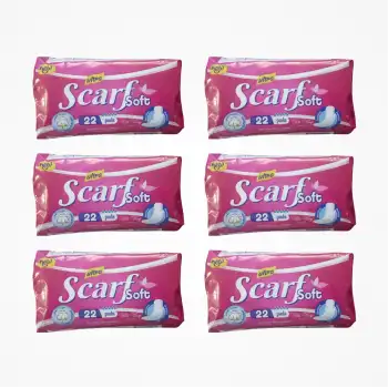 Scarf Soft Hijyen Günlük Pedi 22li Paket x 6 Paket (132 Adet)