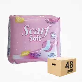 Scarf Soft Hijyen Günlük Pedi Ultra İnce 10lu Paket x 48 Paket (480 Adet)