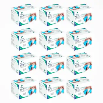 Seyitler Nova Nonwoven Kompres Steril 7,5cm x 7,5cm Spanç 100lü Kutu - 12 Kutu