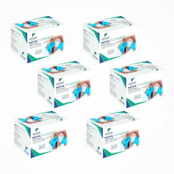 Seyitler Nova Nonwoven Kompres Steril 7,5cm x 7,5cm Spanç 100lü Kutu - 6 Kutu