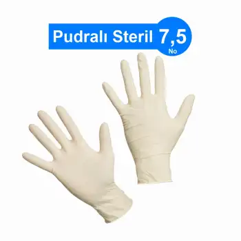Steril Eldiven Lateks Pudralı 50li Kutu - No: 7,5