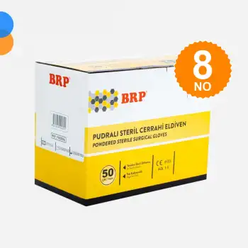 Steril Eldiven Lateks Pudralı 50li Kutu - No: 8