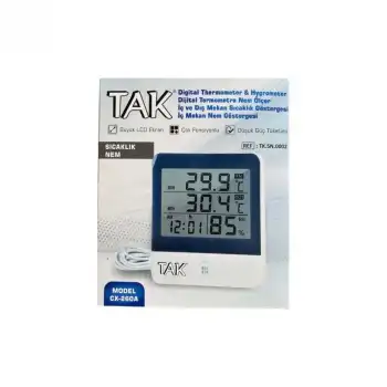 TAK İç ve Dış Mekan Isı ve Nem Ölçer CX-260A