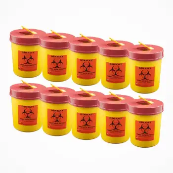 Tıbbi Atık Kovası 1,3 Lt | 10 Adet