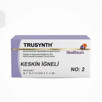 Trusynth PGA Sütür (Emilebilir) Keskin İğneli 12li Kutu No: 2