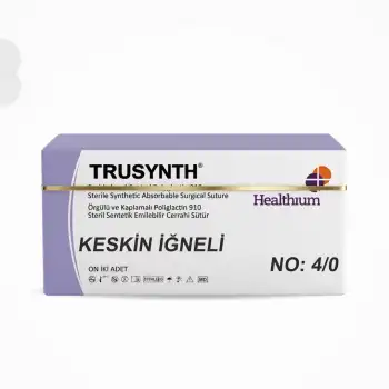 Trusynth PGA Sütür (Emilebilir) Keskin İğneli 12li Kutu No: 4/0