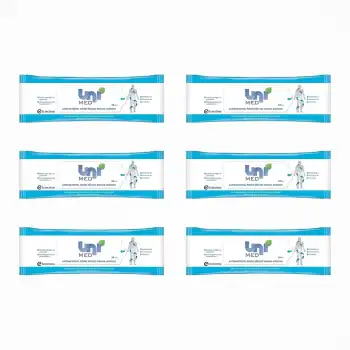 Unimed Antibakteriyel Vücut Yıkama Havlusu 50li Paket x 6 Paket