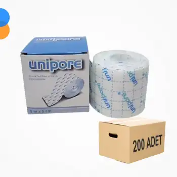 Unipore Fix Esnek Flaster 5cm x 5m - 200 adet (1Koli)