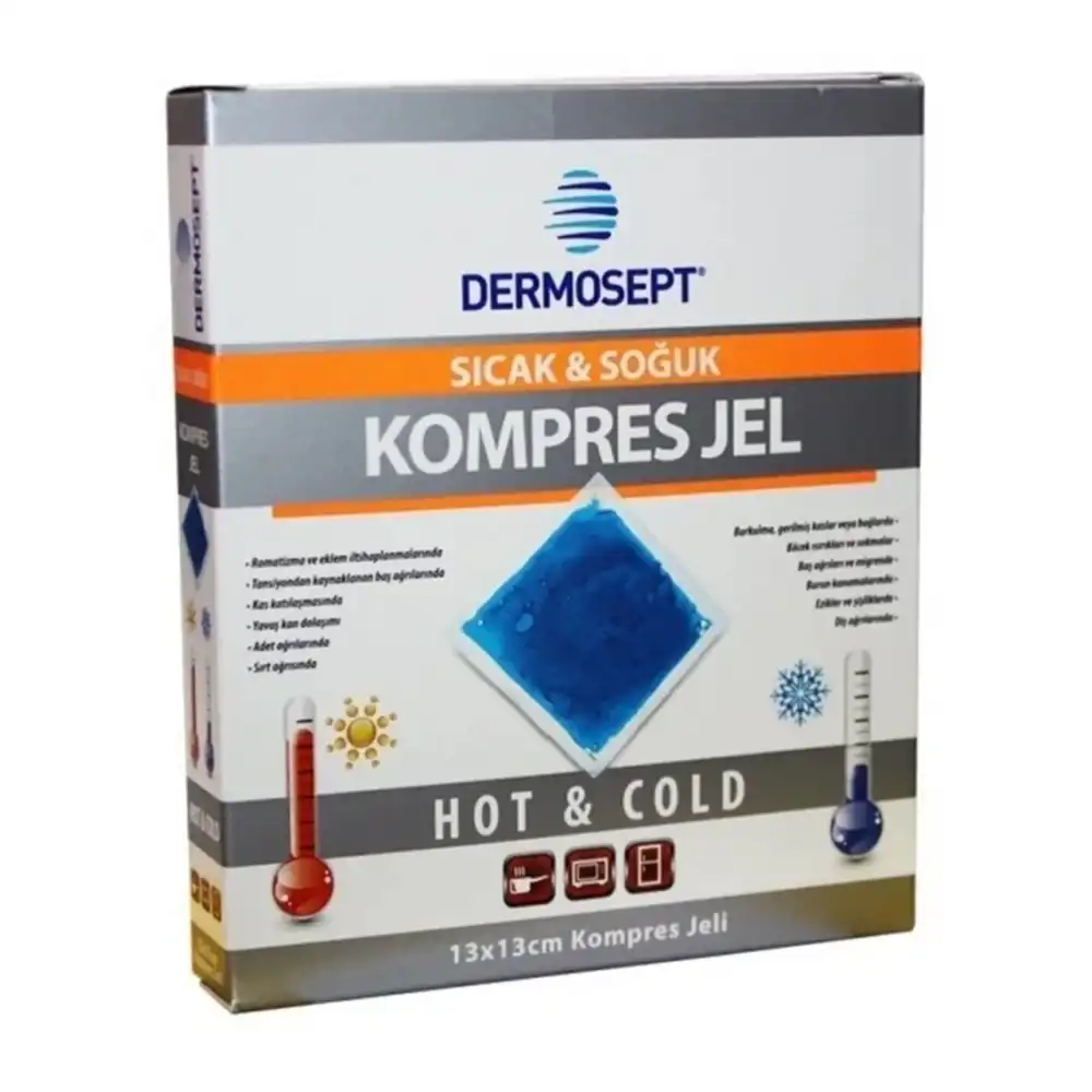 Dermosept Termojel 13x13 Sıcak Soğuk Kompres Kılıfı Kutulu
