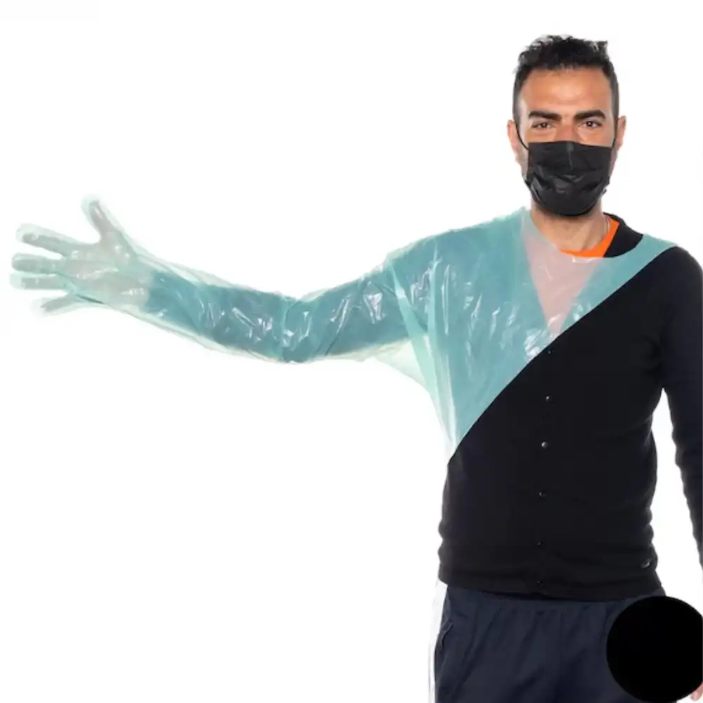 Polyvet Rektal Muayene Eldiveni Omuz Korumalı 50li