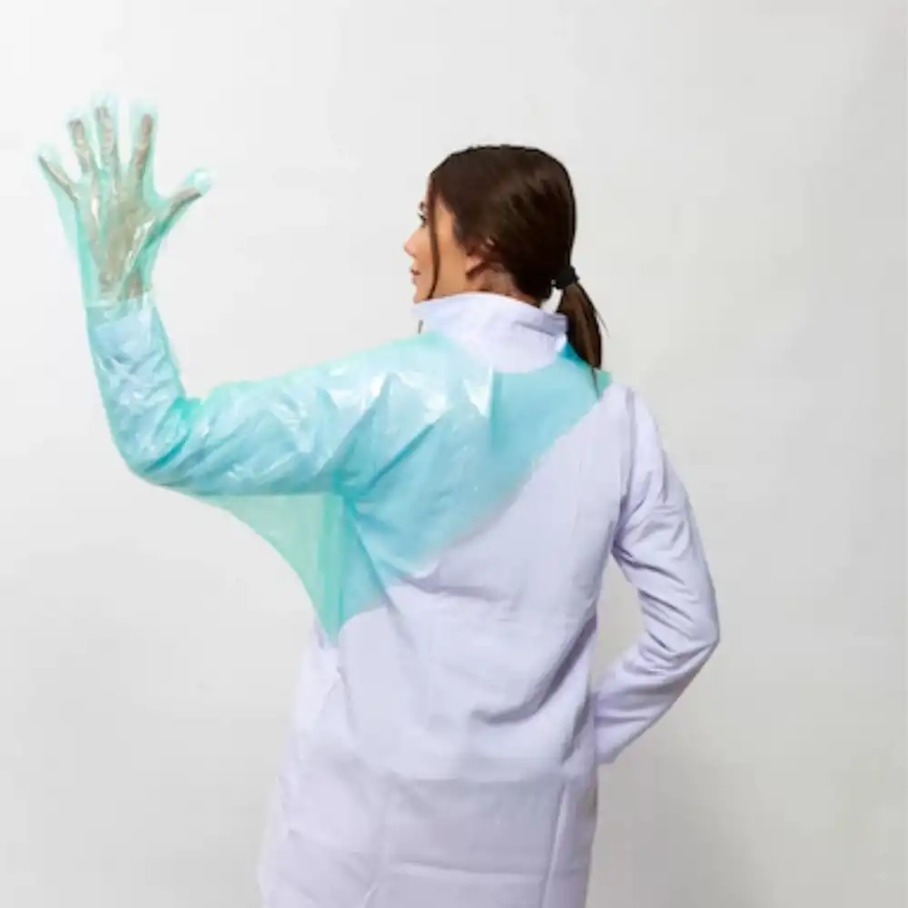 Polyvet Rektal Muayene Eldiveni Omuz Korumalı 50li