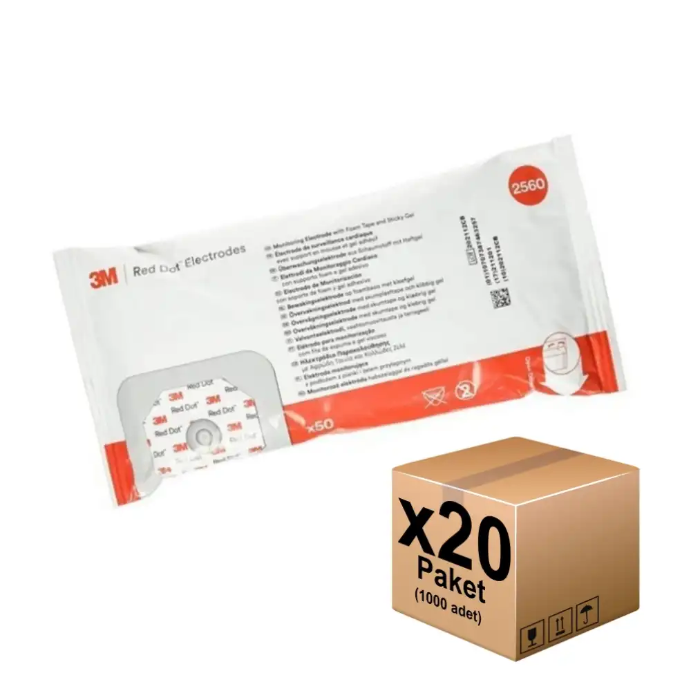 3M Red Dot Monitorizasyon Ekg Elektrodu 2228 - 1000 adet 1 Koli