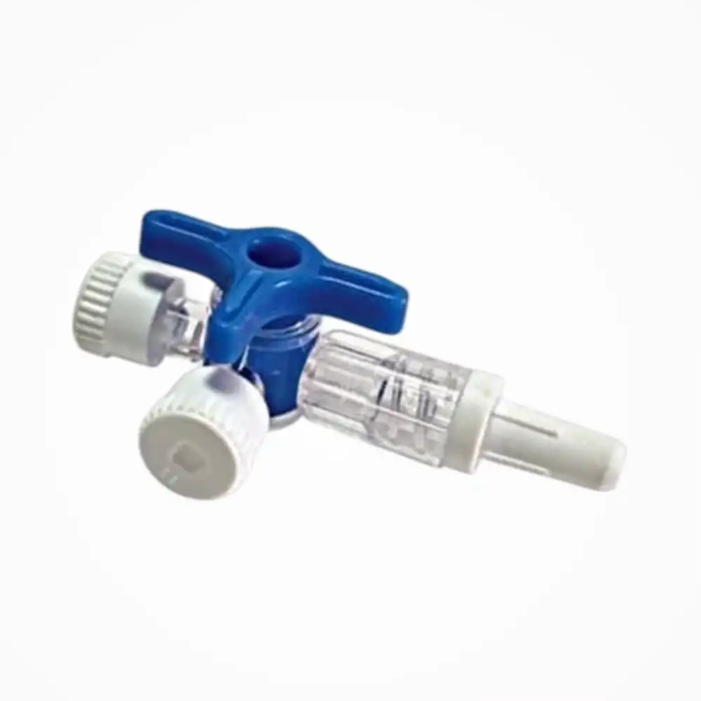 Üç Yollu Musluk Mavi 100lü Kutu