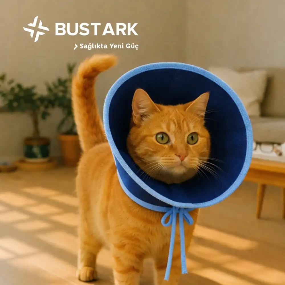 Bustark Kedi Bez Yakalık - Mavi - 1 Adet