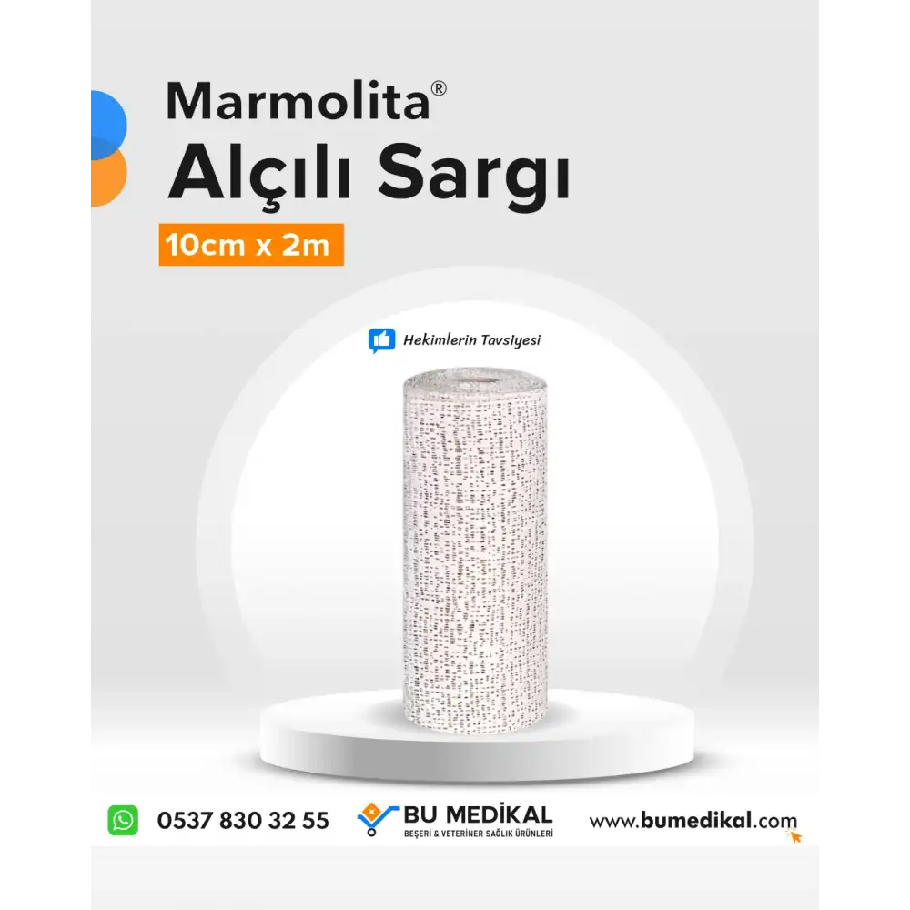 Marmolita S Paris Bandaj Alçısı 10cm x 2m - 10 Adet