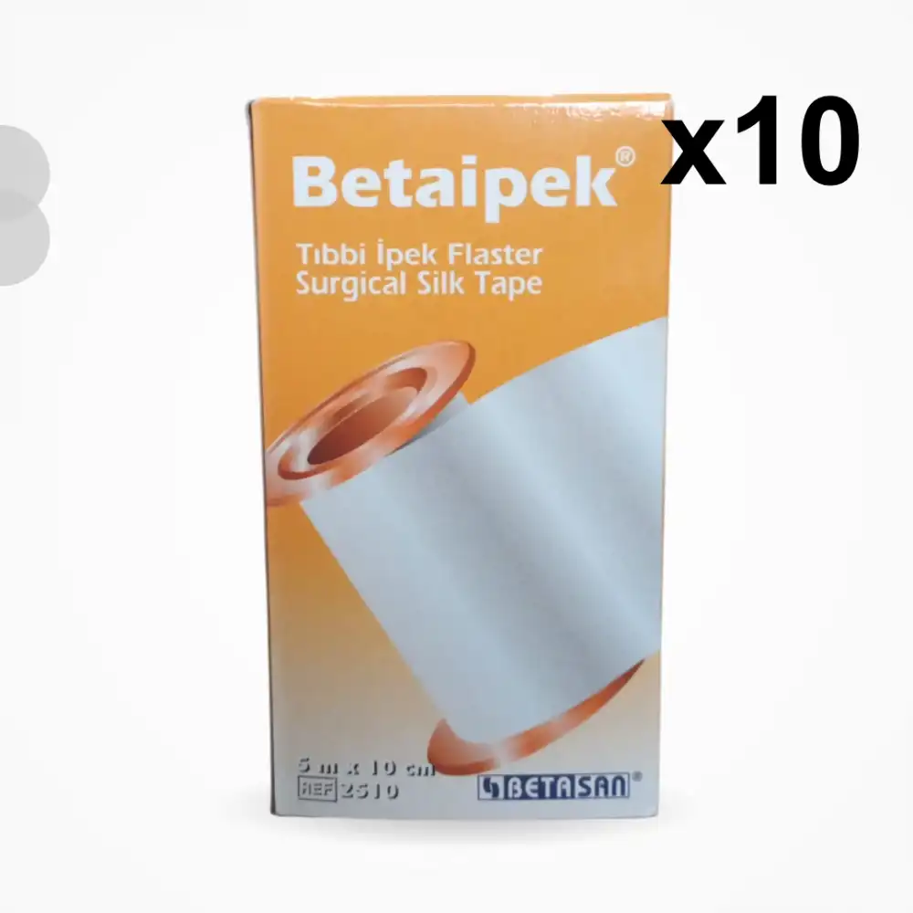 Beta İpek Flaster 10cm x 5m - 10 Adet