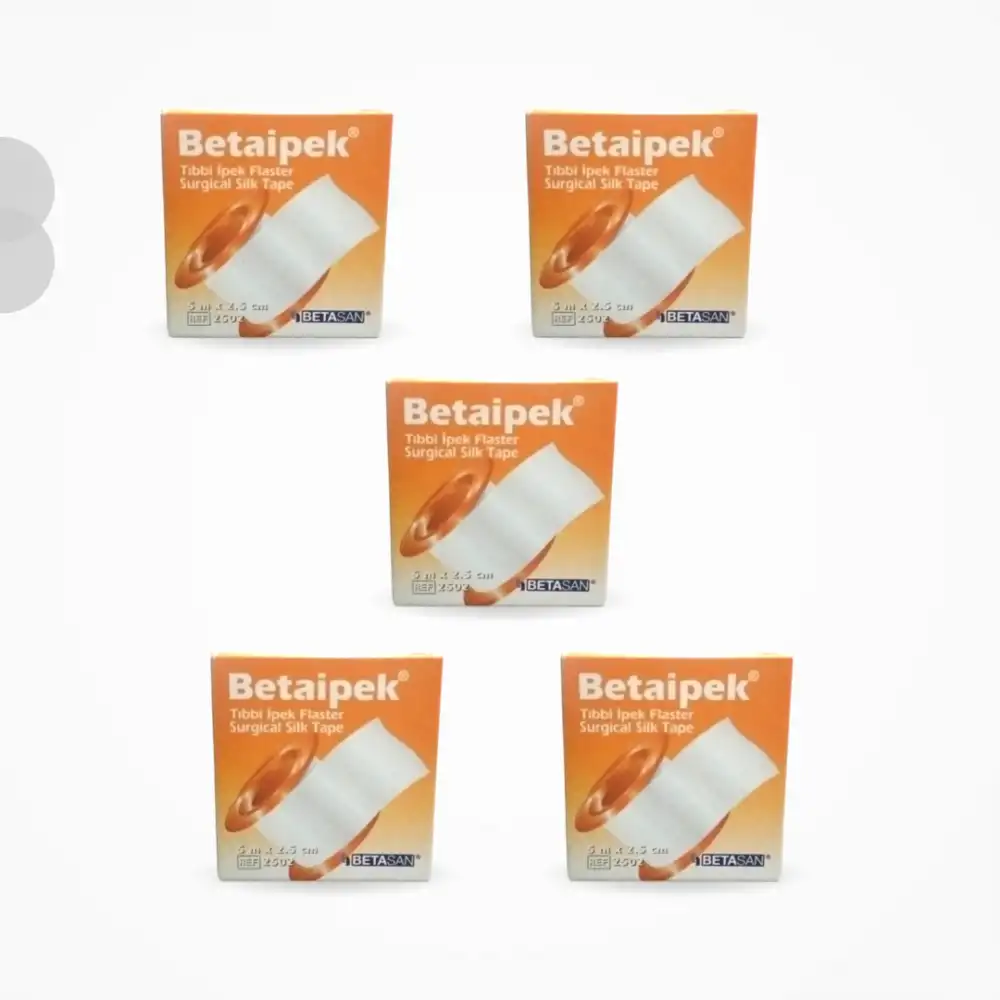 Beta İpek Tıbbi İpek Flaster 2,5cm x 5m - 5 Adet