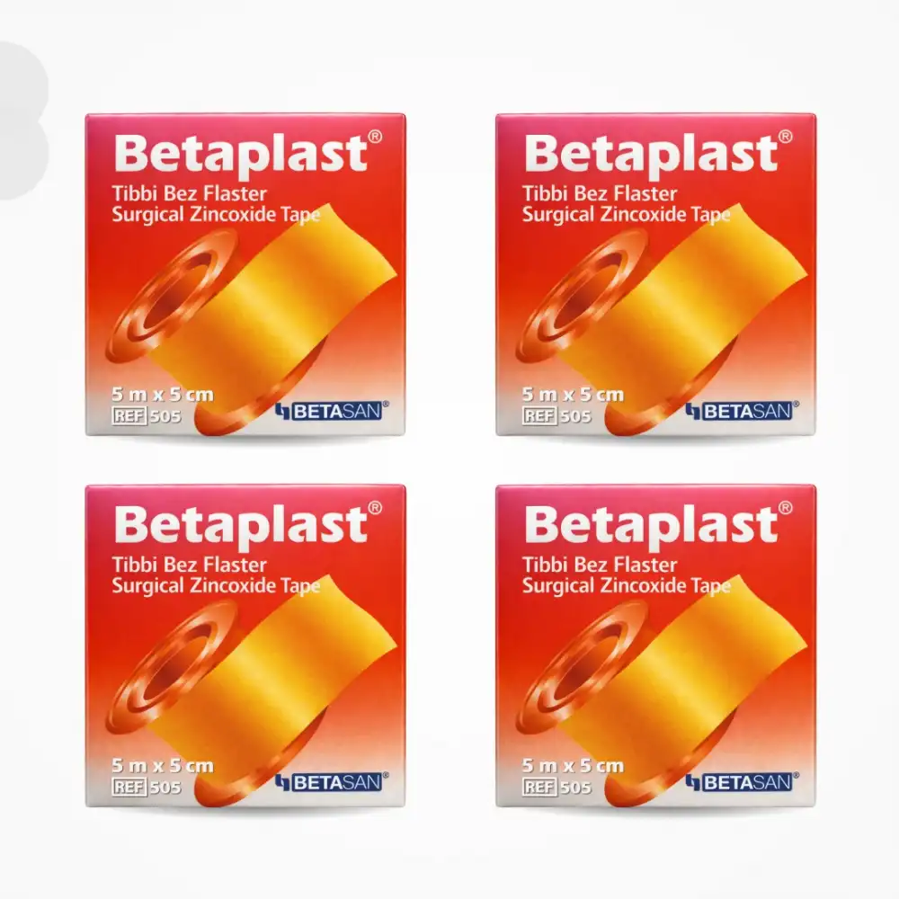BetaPlast Tıbbi Bez Flaster 5cm x 5m - 4 Adet