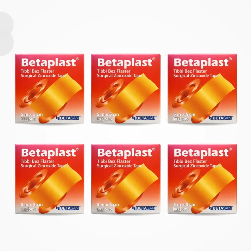 BetaPlast Tıbbi Bez Flaster 5cm x 5m - 6 Adet