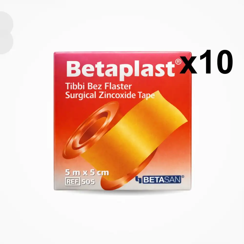 BetaPlast Tıbbi Bez Flaster 5cm x 5m - 10 Adet