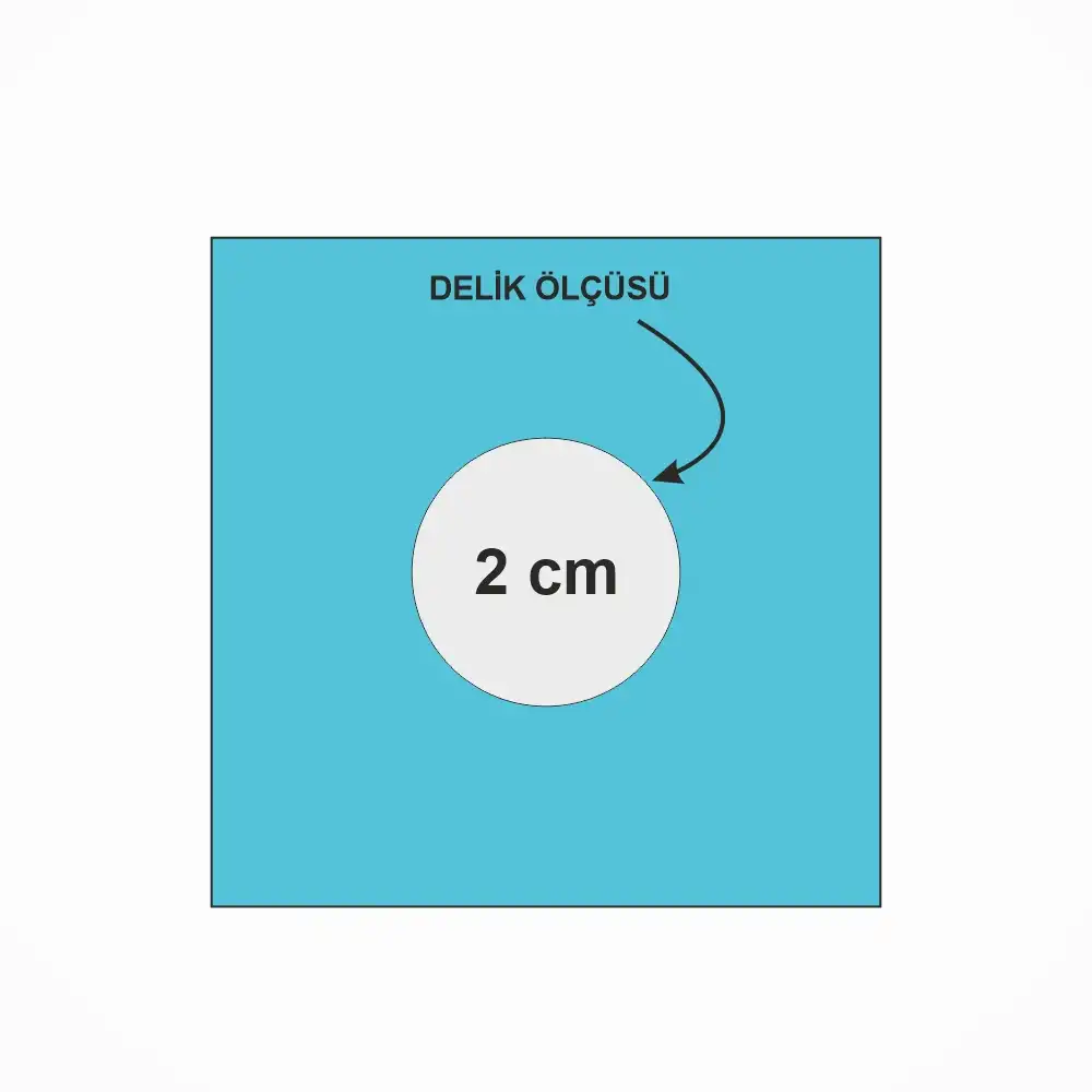 Steril Cerrahi Delikli Serviyet Örtüsü 50cm x 50cm