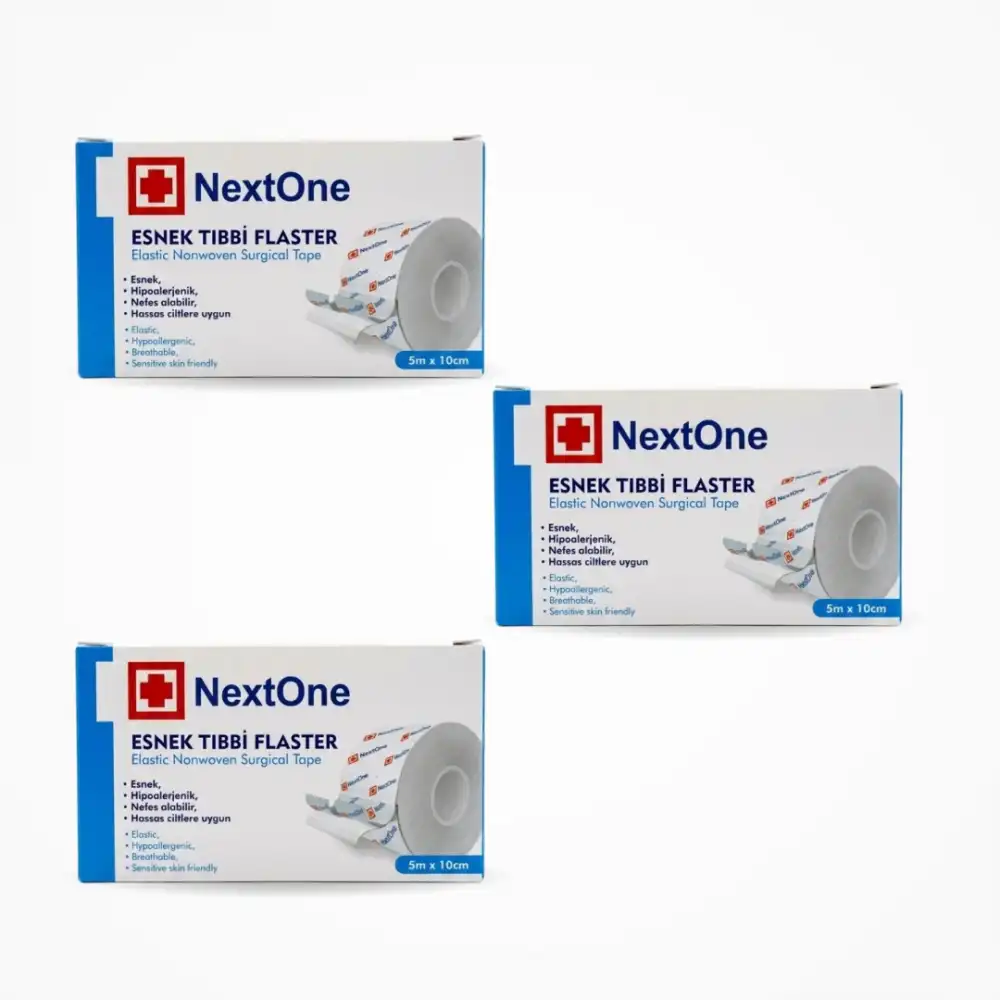 Nextone Esnek Fix Tıbbi Flaster Nonwoven 10cm x 5m - 3 Adet