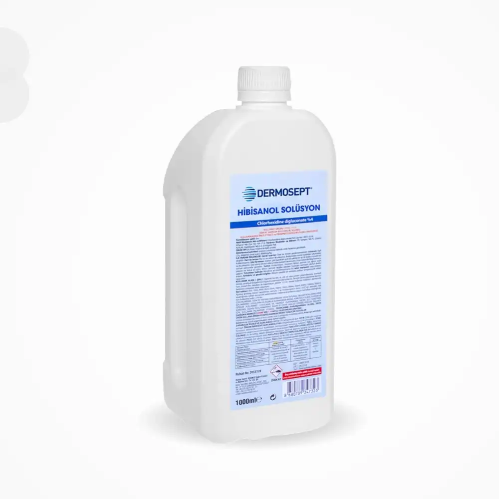 Dermosept Hibisanol Solüsyon Klorheksidin (CHLORHEXİDİNE %4) 1 LT - 10 Adet