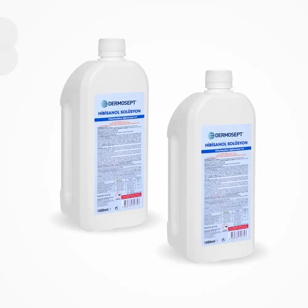 Dermosept Hibisanol Solüsyon Klorheksidin (CHLORHEXİDİNE %4) 1 LT - 2 Adet