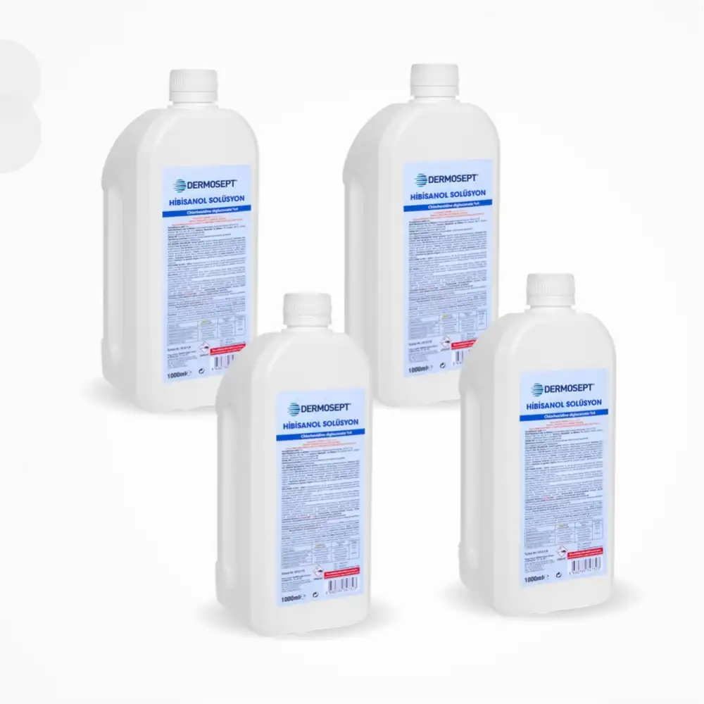 Dermosept Hibisanol Solüsyon Klorheksidin (CHLORHEXİDİNE %4) 1 LT - 4 Adet