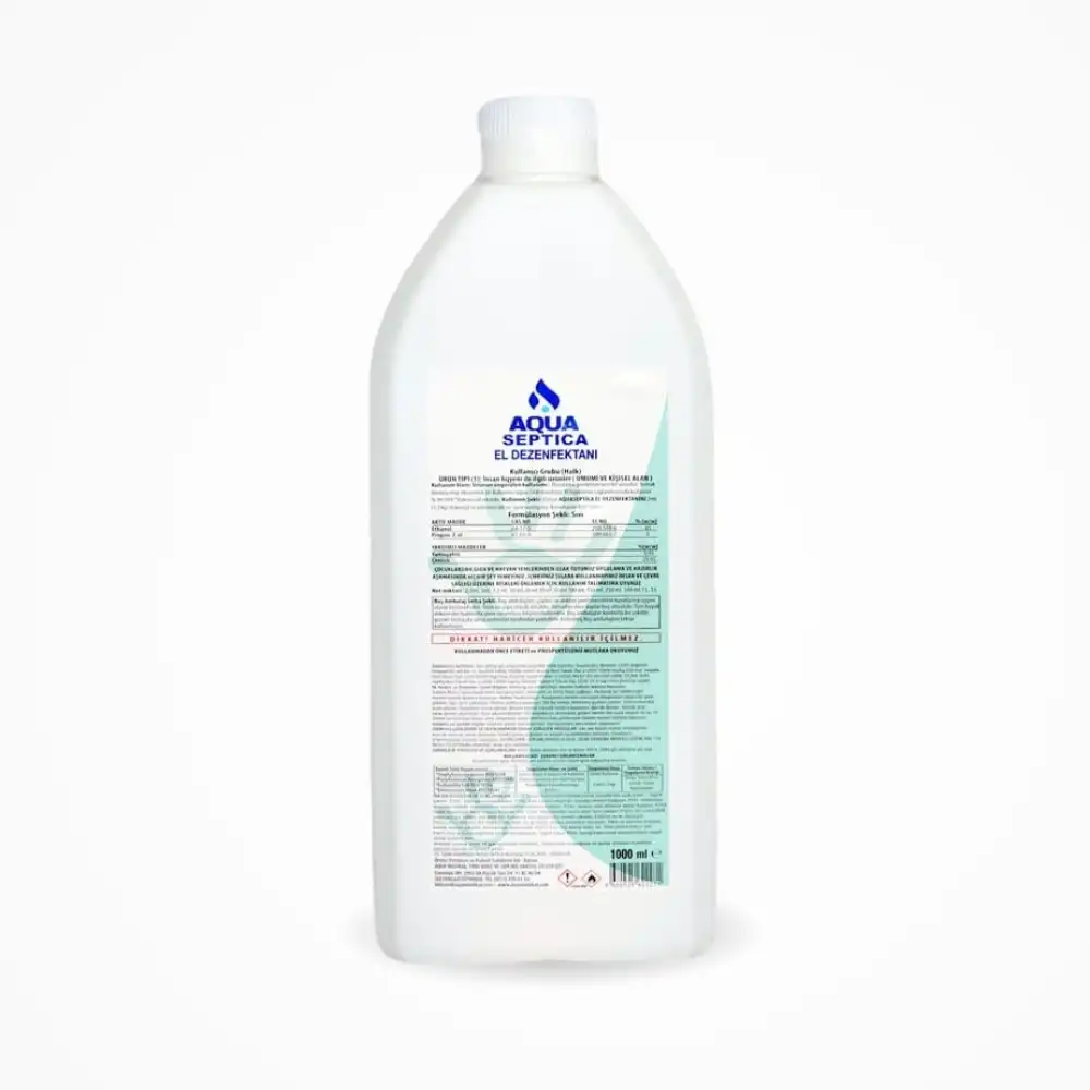 Aqua El ve Cilt (Septica) Dezenfektanı 1LT - 6 Adet