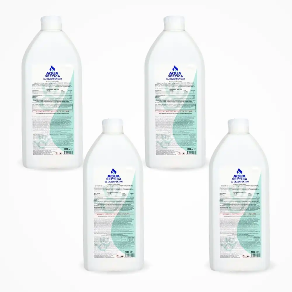 Aqua El ve Cilt (Septica) Dezenfektanı 1LT - 4 Adet