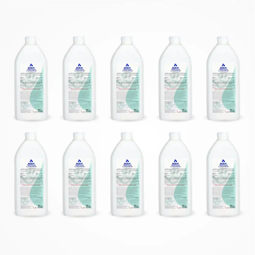 Aqua El ve Cilt (Septica) Dezenfektanı 1LT - 10 Adet