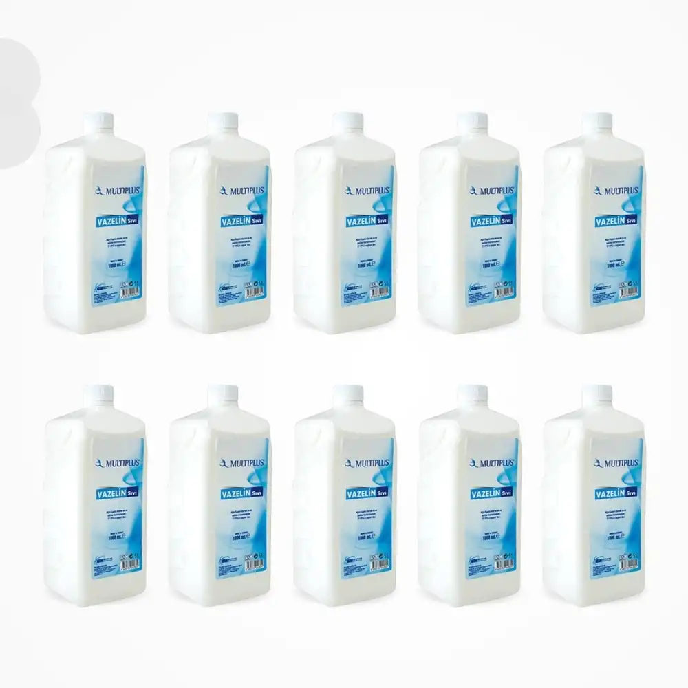 Multiplus Sıvı Vazelin (Krem ve Losyonlar için) 1 Litre - 10 Adet