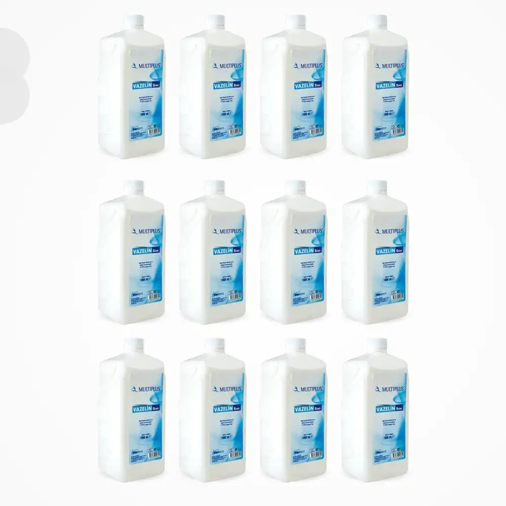 Multiplus Sıvı Vazelin (Krem ve Losyonlar için) 1 Litre - 12 Adet