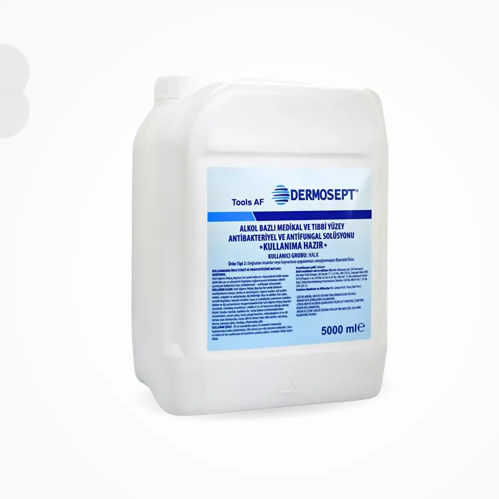 Dermosept Tools Af Alkol Bazlı Medikal ve Tıbbi Yüzey Solüsyonu 5 Lire - 4 Adet (1 Koli)