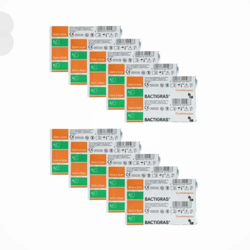 Bactigras Yara Bakım Örtüsü (Tül Örtü) 5cm x 5cm - 10 Adet